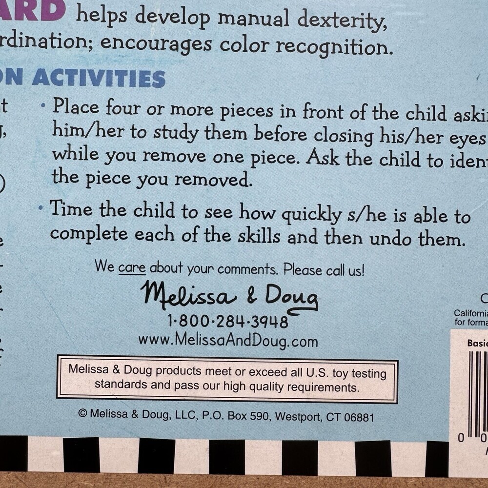 Melissa & Doug Basic Skills Puzzle Board - Wooden Educational Toy - Picture 7 of 9